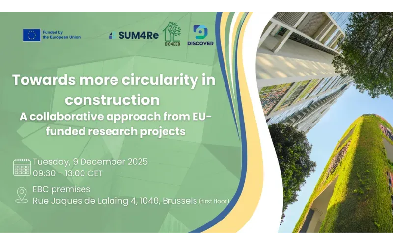Towards more circularity in construction: a collaborative approach from EU-funded research projects