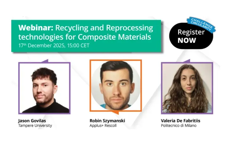 RECREATE webinar: Recycling and reprocessing technologies for composite materials